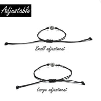 PANTIDE 2Pcs Pinky Promise Bracelets Adjustable Distance Matching Bracelets for Best Friends Couple Family Sisters Friendship Bracelets Birthday Gift for Girlfriend Boyfriend Teen Girls Women Men
