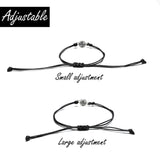 PANTIDE 2Pcs Pinky Promise Bracelets Adjustable Distance Matching Bracelets for Best Friends Couple Family Sisters Friendship Bracelets Birthday Gift for Girlfriend Boyfriend Teen Girls Women Men