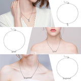 PANTIDE 3Pcs Constellation Zodiac Layer Necklace for Women Retro Gold Plated 12 Constellation Pendant Necklace Exquisite Letter Horoscope Old English Zodiac Sign Necklace Jewelry Birthday Gift(Silver)