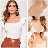 PANTIDE 3Pcs Constellation Zodiac Layer Necklaces for Women Girls, Retro 14K Gold Plated 12 Constellation Pendant Necklace Exquisite Letter Horoscope Old English Zodiac Sign Jewelry Birthday Gift