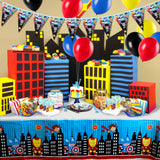 PANTIDE 123 Pack Superhero Party Supplies Kit for 20 Guests, Superhero Themed Party Decorations Party Favors Banner, Balloons, Tableware Set for Kids Birthday Party Baby Shower Christmas