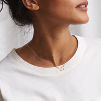 PANTIDE Angel Number Necklace Dainty 111 444 777 Charm Pendants Personalized Number Stainless Steel Numerology Necklace Choker Chain Jewelry Gift for Women Girls Men with Storage Bag(Gold & Rose gold)