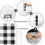 PANTIDE 4Pcs Black & White Plaid Swedish Kitchen Reusable Dish Clothes Fast Dry Dish Towels Sponge No Odor Highly Absorbent Eco-Friendly Cleaning Cloths Washable Cellulose Dishcloth Rag Cleaning Wipes