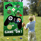 PANTIDE Video Game Toss Games with 4 Bean Bags, Game On Birthday Party Games Party Supplies, Gaming Party Decorations Indoor Outdoor for Boys, Video Game Themed Throwing Games for Kids and Adults