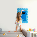 PANTIDE Sesame Party Games for Kids | Pin The Eye and Cookies on The Cookie Monster | Make-a-Face Sticker Game | Sesame Theme Party Decoration Supplies Party Favors | Perfect Party Activities