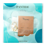 PANTIDE 3Pcs Constellation Zodiac Sign Open Rings for Women Girls, Retro Gold Plated 12 Constellation Finger Rings, Exquisite Letter Horoscope Old English Zodiac Sign Rings Jewelry for Birthday Gift