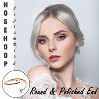 PANTIDE 6 Pcs Small Hoop Earrings Set for Women Men Adjustable 14K Gold Plated Sterling Silver Earrings Nose Lip Rings Hypoallergenic Helix Tragus Piercings Jewelry Set with Storage Bag, 22G 6/7/8MM