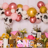 PANTIDE Cow One Letter Sign Wooden Table Centerpiece for Baby Girls Pink Cow First Birthday Decoration Pink Farm Barnyard Animals 1st Table Sign Party Supplies for Baby Shower Cake Smash Photo Props