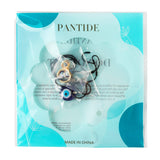 PANTIDE 5Pcs Evil Eyes Protection Jewelry Set, Including Evil Eye Glass Charm Pendant Necklace, Turkish Blue Beads Braid Bracelet, Hoop Earrings, Adjustable Open Ring for Women Men Girls Boys
