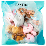 PANTIDE 87Pcs Bear Party Favors Supplies Set – Included Stuffed Plush Bear Vinyl Stickers Keychains Badges Silicone Wristbands Bracelets for Birthday Gifts Baby Shower Wedding Classroom Rewards
