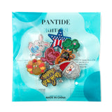 PANTIDE 8 Packs Holiday Badge Reels Love Heart Clover Bunny Embroidered Retractable Felt Name ID Card Decorative Badge Holders with Alligator Clip for New Year Valentine's Day St. Patrick's Day Easter