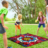 PANTIDE Spiderman Lawn Darts Game with 4 Bean Bags, Fun Family Party Game Activities for Indoor Outdoor Backyard Floor, Avengers Superhero Themed Throwing Toss Games Dart Board Game Score Backdrop