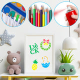 PANTIDE 40 Pcs Cake Stencil Templates Decoration Reusable Plastic Stencils Latte Art Designer for Coffee Cake Cookie Chocolate Candy Sugar Powder Card Drawing Templates Baking Tools Decoration Molds