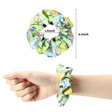 PANTIDE 18Pcs VSCO Scrunchies VSCO Starter Stuff Kit-Cute VSCO Pattern Designed Hair Scrunchies, Colorful Polyester Pongee Ponytail Holder, Elastic Hair Ties Ropes Accessories for Girls
