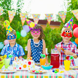 PANTIDE 24 Packs Sesame Printed Masks Birthday Party Supplies - Elmo Cookie Monster Big Bird Dress up Party Favors for Kids, Cartoon Sesame Themed Birthday Party Pretend Play Cosplay Photo Booth Props