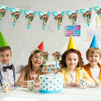 PANTIDE 36 Pieces Moana Party Decorations Supplies Kit - Including Double-Sided Latex Balloons, Foil Balloons, Cake & Cupcake Toppers, Banner Flag, Table Cover for Kids Birthday Party Baby Shower