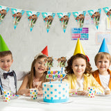 PANTIDE 36 Pieces Moana Party Decorations Supplies Kit - Including Double-Sided Latex Balloons, Foil Balloons, Cake & Cupcake Toppers, Banner Flag, Table Cover for Kids Birthday Party Baby Shower