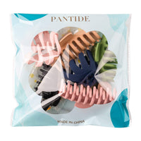 PANTIDE 8 Pcs Hair Claw Clips for Women Girls - Including Large Matte Clips for Thick Hair, Octopus Spider Clips, Non-Slip Round Clips, Fashion Styling Accessories with Daisy Drawstring Storage Bag