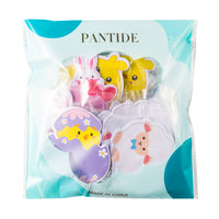 PANTIDE Set of 30 Easter Sticky Notes for Kids Adorable Easter Egg Chick Bunny Cross Lamb Shaped Notepad Self-Adhesive Writing Memo Pads Page Marker for Daily Reminders Work Study School Office Home