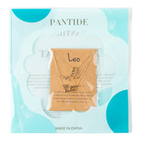 PANTIDE 3Pcs Constellation Zodiac Layer Necklaces for Women Girls, Retro Gold Plated 12 Constellation Pendant Necklace Exquisite Letter Horoscope Old English Zodiac Sign Necklace Jewelry Birthday Gift