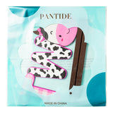 PANTIDE Cow Two Letter Sign Wooden Table Centerpiece for Baby Girls Pink Cow Second Birthday Decoration Pink Farm Barnyard Animals 2nd Table Sign Party Supplies for Baby Shower Cake Smash Photo Props