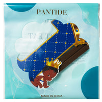PANTIDE Royal Prince Number 1 Wooden Sign African American Table Centerpiece Blue Gold Crown Little Prince One Party Decoration Supplies for Baby Boys First Birthday Baby Shower Cake Smash Photo Props