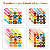 PANTIDE 60 Packs Superhero Party Favors - 36 Pcs Superhero Slap Bracelets, 12 Pcs Felt Masks, 12 Sheets of Stickers, Avengers Superhero Theme Birthday Party Supplies Carnival Class Prize for Kids Boys