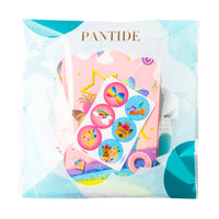 PANTIDE 24 Packs JoJo Goodies Candy Treat Bags with Stickers, Recyclable Paper Party Favor Gifts Bags, JoJo Themed Party Decorations Supplies for Kids Girls Birthday Baby Shower